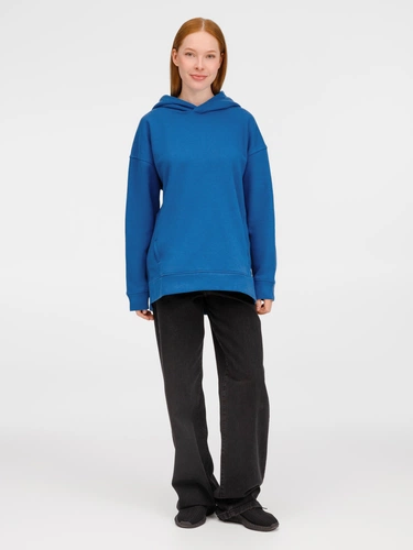 Худи оверсайз унисекс Tolla, синее (джинс) Худи оверсайз унисекс Tolla, синее (джинс)