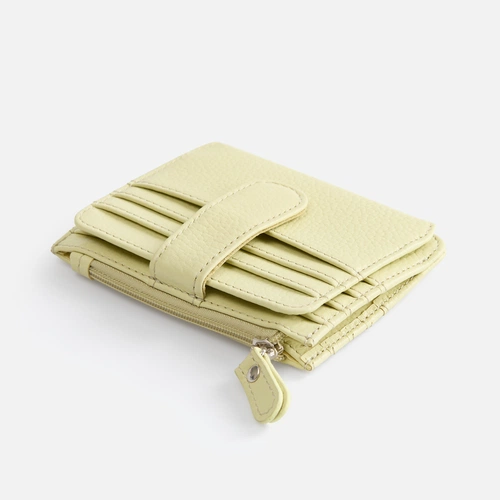 Картхолдер на молнии Unison, светло-зеленый Картхолдер на молнии Unison, светло-зеленый