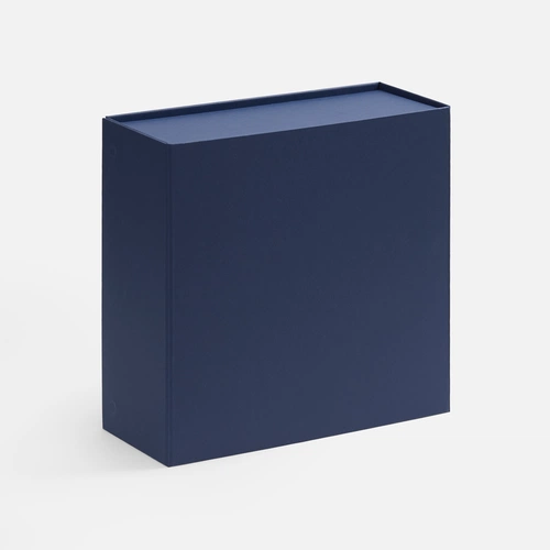 Коробка складная Quadra Fold, темно-синяя Коробка складная Quadra Fold, темно-синяя