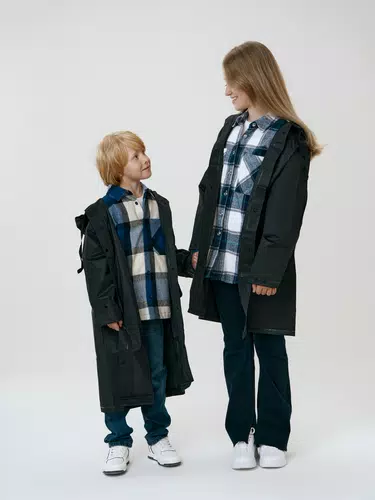 Дождевик детский RainDrop Kids, черный Дождевик детский RainDrop Kids, черный