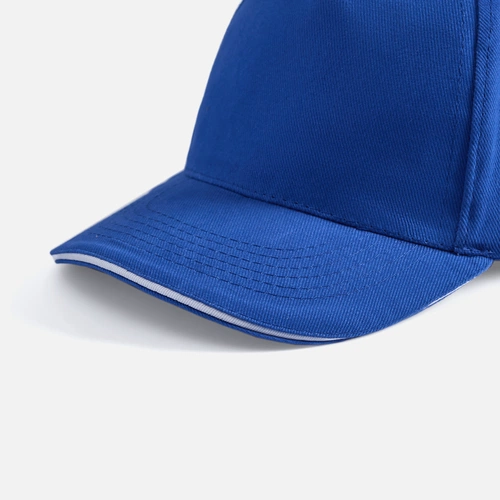 Бейсболка Long Beach, ярко-синяя с белым Бейсболка Long Beach, ярко-синяя с белым