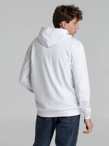 Толстовка на молнии с капюшоном Unit Siverga, белая Толстовка на молнии с капюшоном Unit Siverga, белая