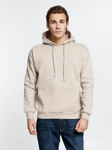 Толстовка с капюшоном Kirenga Heavy, бежевая Толстовка с капюшоном Kirenga Heavy, бежевая