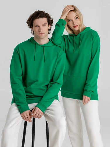 Толстовка с капюшоном унисекс Hoodie, зеленая Толстовка с капюшоном унисекс Hoodie, зеленая