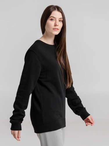 Свитшот унисекс BNC Inspire (Organic), черный Свитшот унисекс BNC Inspire (Organic), черный