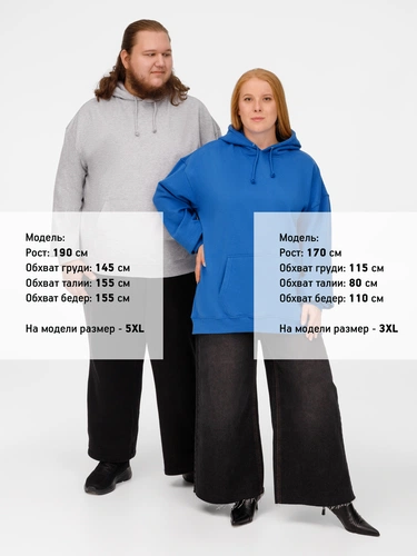 Худи унисекс Condor, ярко-синее Худи унисекс Condor, ярко-синее