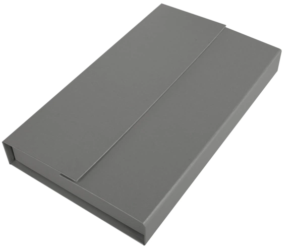 Коробка Triplet под ежедневник, флешку и ручку, серая Коробка Triplet под ежедневник, флешку и ручку, серая