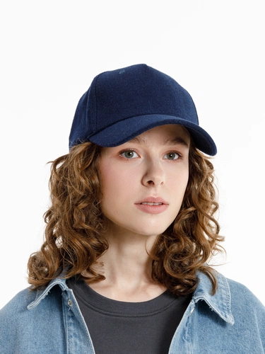 Бейсболка Woolridge, темно-синяя Бейсболка Woolridge, темно-синяя