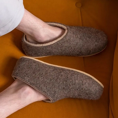 Домашние валенки Cant, серо-коричневые (натуральные) Домашние валенки Cant, серо-коричневые (натуральные)