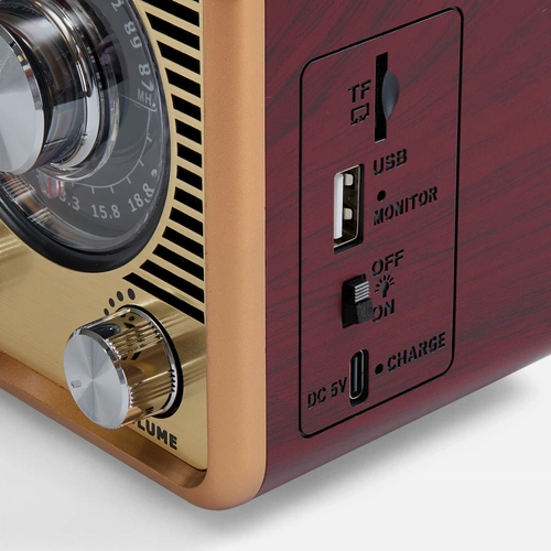 Bluetooth-колонка с радио Listenberg, коричневая Bluetooth-колонка с радио Listenberg, коричневая