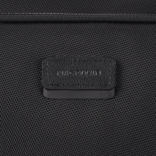 Сумка для ноутбука Santiago с кожаной отделкой, черная Сумка для ноутбука Santiago с кожаной отделкой, черная