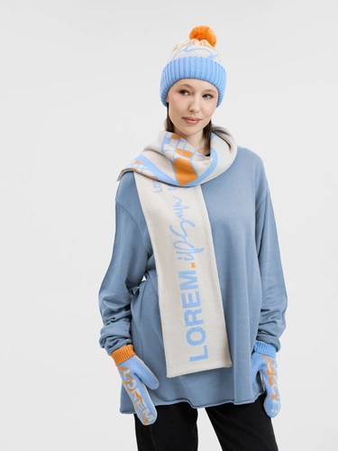 Шарф Joyful на заказ, XL, полушерсть Шарф Joyful на заказ, XL, полушерсть