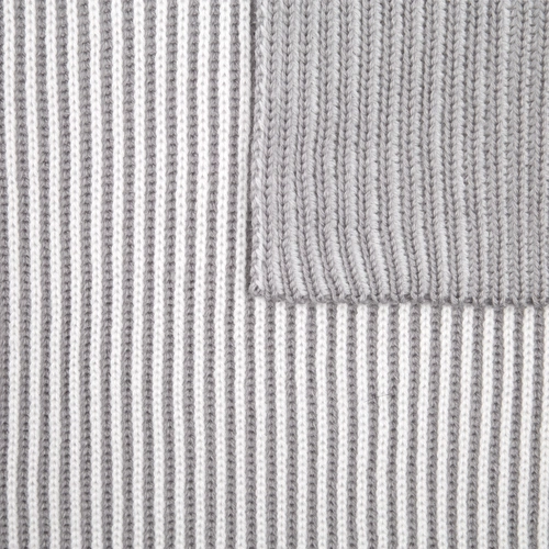 Шарф Nobilis, белый с серым Шарф Nobilis, белый с серым