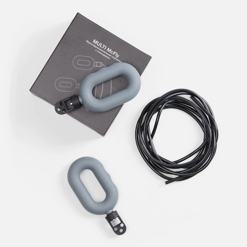 Мультифункциональная скакалка с эспандером Multi McFly, серая Мультифункциональная скакалка с эспандером Multi McFly, серая