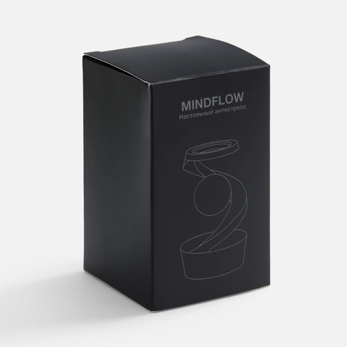 Настольный антистресс Mindflow, черный с серебристым Настольный антистресс Mindflow, черный с серебристым