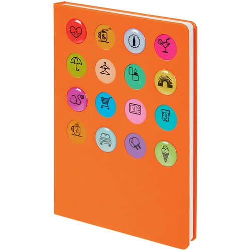 Ежедневник «История изобретений», недатированный, оранжевый Ежедневник «История изобретений», недатированный, оранжевый