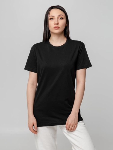 Футболка унисекс T-bolka 140, черная Футболка унисекс T-bolka 140, черная