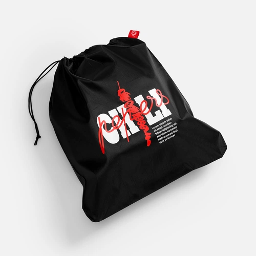 Дорожная подушка Piligrim, красная с нанесением и кастомизацией