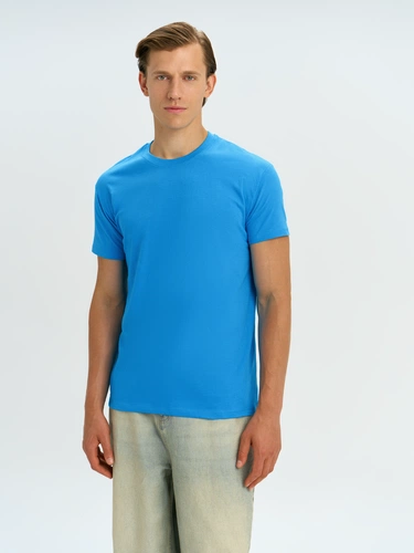 Футболка унисекс Regent 150, ярко-бирюзовая Футболка унисекс Regent 150, ярко-бирюзовая