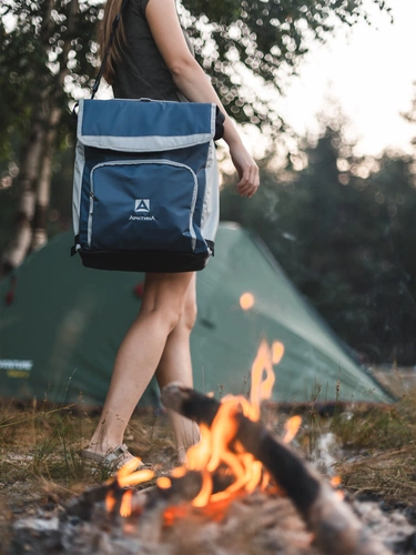 Термосумка с люком «Арктика», M, синяя Термосумка с люком «Арктика», M, синяя