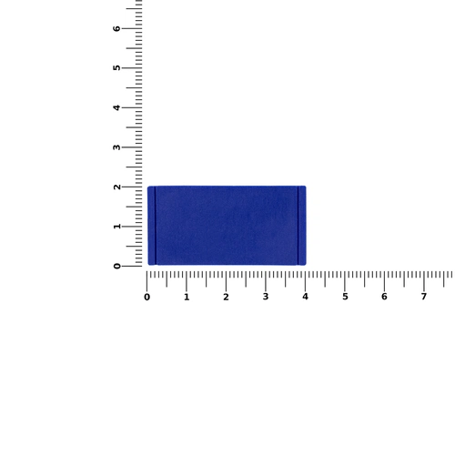 Лейбл из ПВХ Dzeta, S, синий Лейбл из ПВХ Dzeta, S, синий