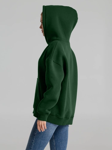Худи Kulonga Oversize, темно-зеленое Худи Kulonga Oversize, темно-зеленое