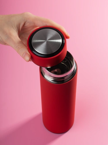 Термос с ситечком Percola, красный Термос с ситечком Percola, красный