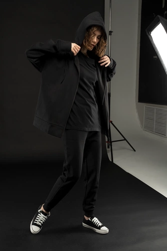 Толстовка унисекс H3, черная Толстовка унисекс H3, черная