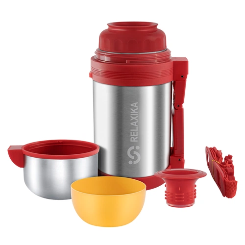 Термос для еды и напитков Relaxika 1000, стальной Термос для еды и напитков Relaxika 1000, стальной