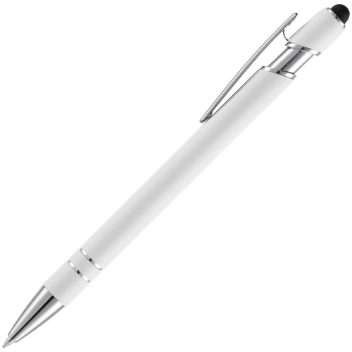 Ручка шариковая Pointer Soft Touch со стилусом, белая Ручка шариковая Pointer Soft Touch со стилусом, белая