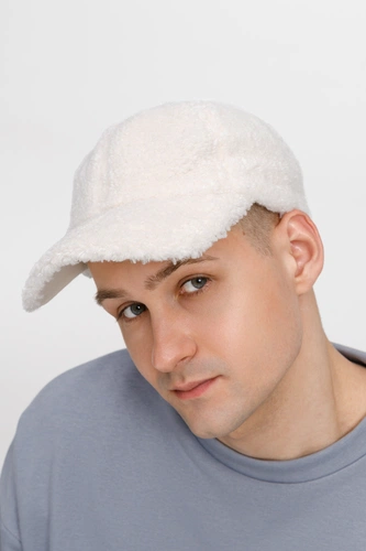 Бейсболка Oblako, утепленная, молочно-белая Бейсболка Oblako, утепленная, молочно-белая