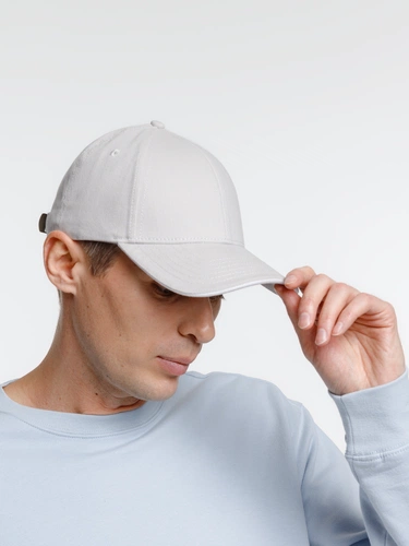 Бейсболка Spiker, серая с белым Бейсболка Spiker, серая с белым