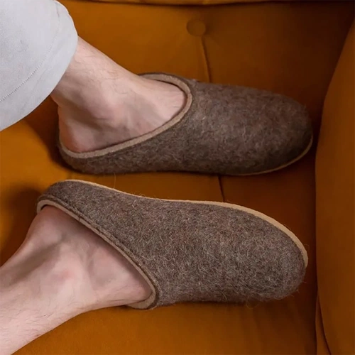 Домашние валенки Step, серо-коричневые (натуральные) Домашние валенки Step, серо-коричневые (натуральные)