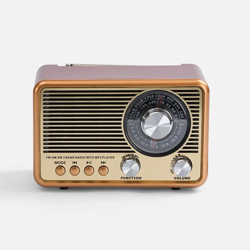 Bluetooth-колонка с радио Listenberg, коричневая Bluetooth-колонка с радио Listenberg, коричневая