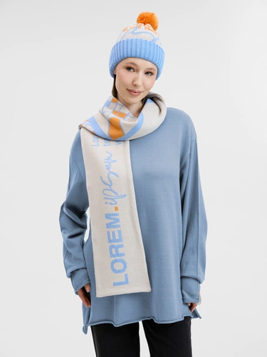 Шарф Joyful на заказ, XL, полушерсть Шарф Joyful на заказ, XL, полушерсть