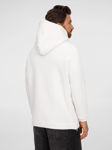 Худи унисекс оверсайз Easy Street, молочно-белое Худи унисекс оверсайз Easy Street, молочно-белое