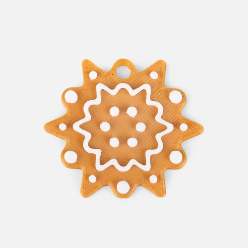 Мини-подвеска «Пряник», 3D-печать на заказ, снежинка Мини-подвеска «Пряник», 3D-печать на заказ, снежинка