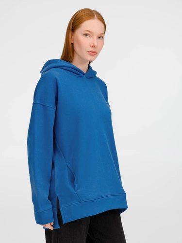 Худи оверсайз унисекс Tolla, синее (джинс) Худи оверсайз унисекс Tolla, синее (джинс)