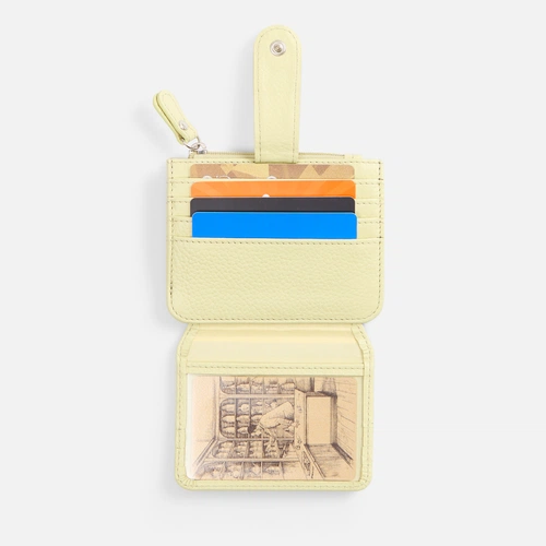 Картхолдер на молнии Unison, светло-зеленый Картхолдер на молнии Unison, светло-зеленый