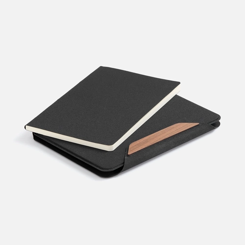 Папка с блокнотом Firmans Mini, черная Папка с блокнотом Firmans Mini, черная