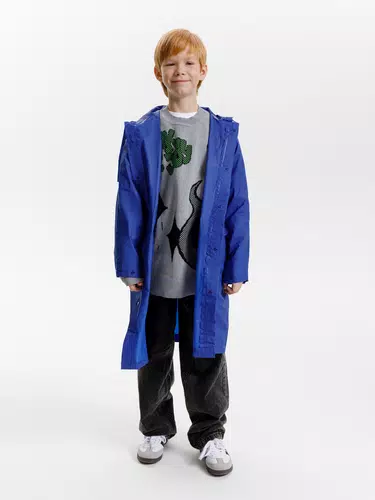 Дождевик детский RainDrop Kids, ярко-синий Дождевик детский RainDrop Kids, ярко-синий