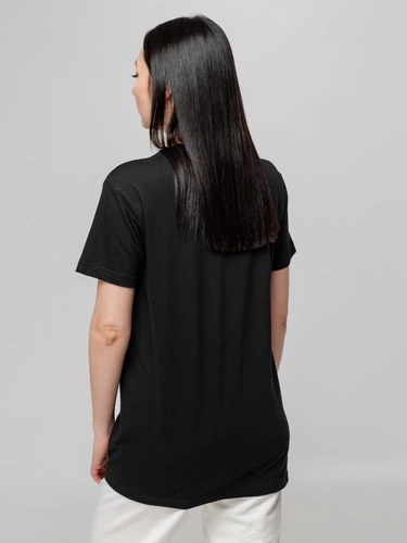 Футболка унисекс T-bolka 140, черная Футболка унисекс T-bolka 140, черная