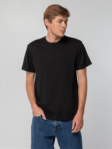 Футболка унисекс T-bolka 140, черная Футболка унисекс T-bolka 140, черная