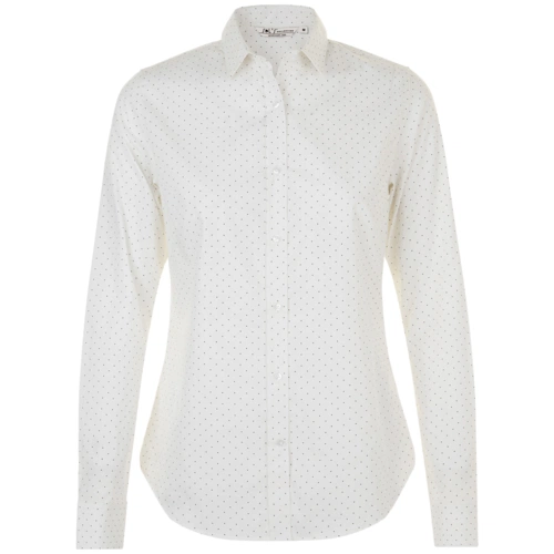 Рубашка женская Becker Women, белая с темно-синим Рубашка женская Becker Women, белая с темно-синим