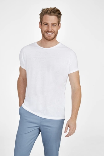 Футболка мужская для сублимации Magma Men, белая Футболка мужская для сублимации Magma Men, белая