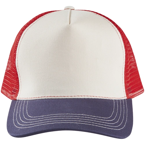 Бейсболка Blink, молочная с красным Бейсболка Blink, молочная с красным