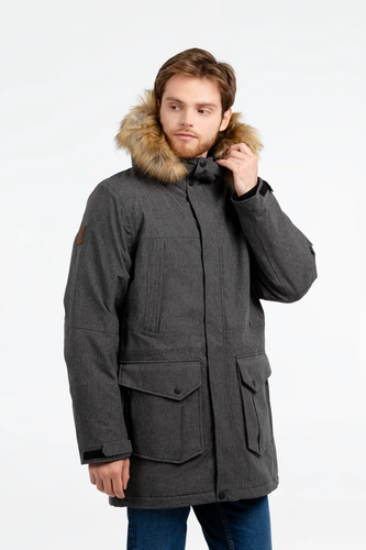 Парка мужская Explorer, серый меланж Парка мужская Explorer, серый меланж