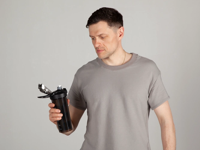 Спортивный шейкер Foss, черный Спортивный шейкер Foss, черный