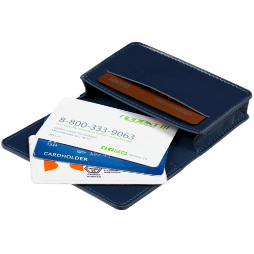 Футляр для визиток Nebraska, синий Футляр для визиток Nebraska, синий