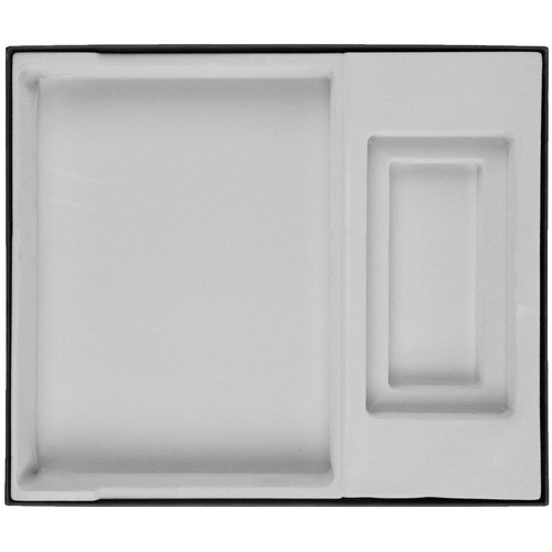 Коробка Overlap с ложементом под ежедневник и аккумулятор, ver.2, черная Коробка Overlap с ложементом под ежедневник и аккумулятор, ver.2, черная